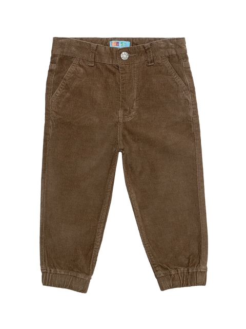 

Kid Studio Boys Brown Regular Fit Solid Joggers