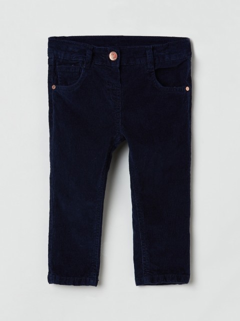

max Girls Navy Blue Regular Fit Mid-Rise Clean Look Jeans