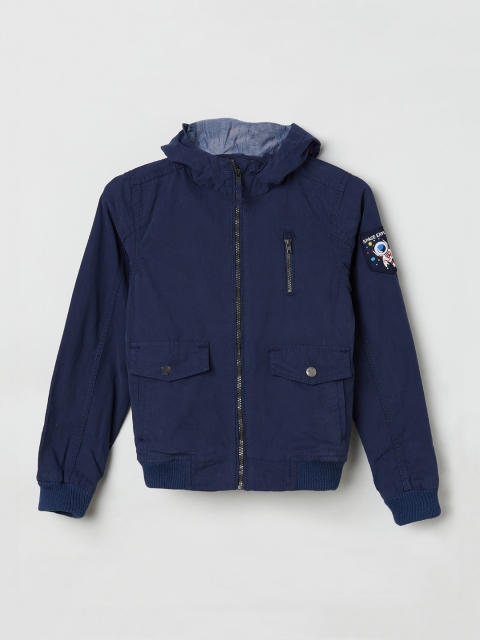 

max Boys Blue Solid Bomber