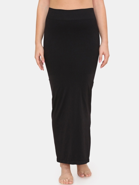 

Zivame Women Black Solid Saree Shapewear