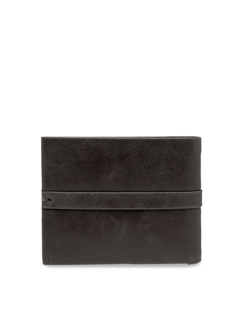 

Teakwood Leathers Men Brown Textured