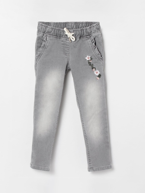 

max Girls Grey Regular Fit Jeans