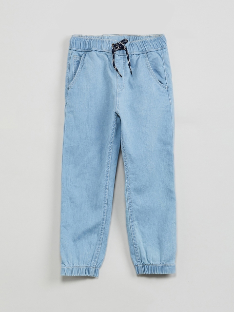 

max Boys Blue Regular Fit Mid-Rise Clean Look Jeans