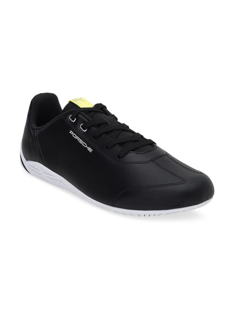 

PUMA Motorsport Unisex Black Woven-Design Sneakers