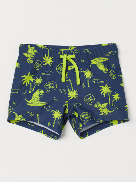 

H&M Boys Blue Patterned Swimming Trunks