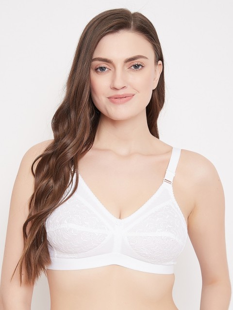 

Klassik White Solid Non-Wired Non Padded Everyday Bra