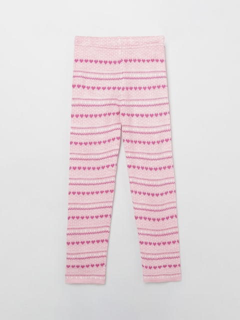 

max Girls Pink Regular Fit Printed Regular Trousers