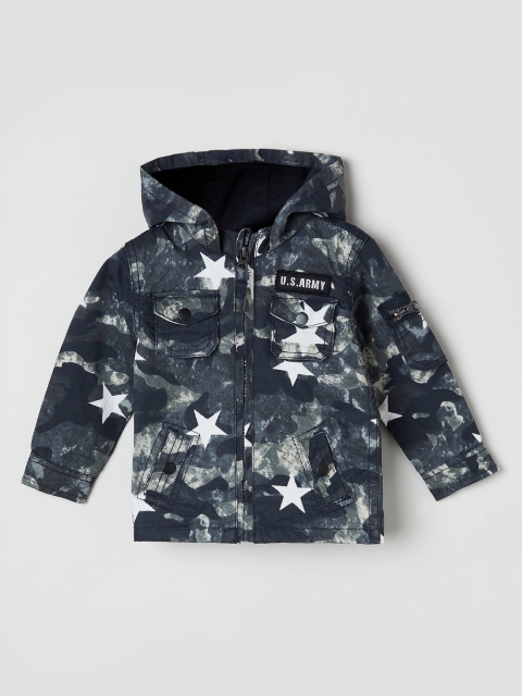

max Boys Multicoloured Printed Padded Jacket, Multi