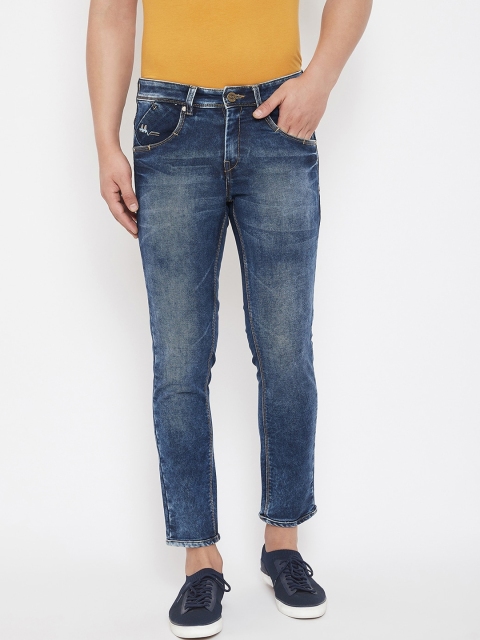 

American Archer Men Blue Tapered Fit Low-Rise Clean Look Stretchable Jeans