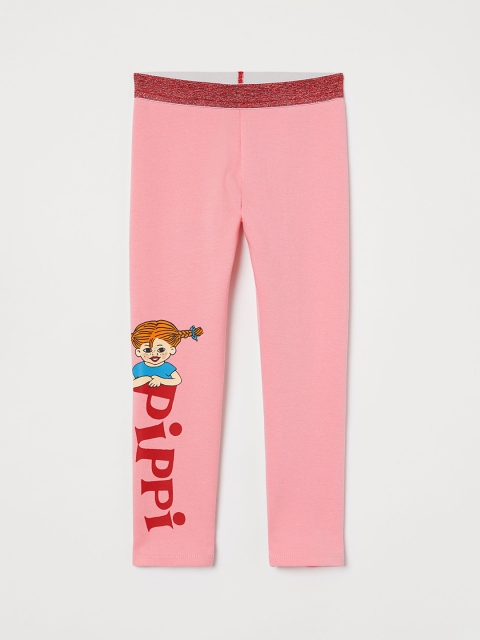 

H&M Girls Pink Brushed Inside Leggings