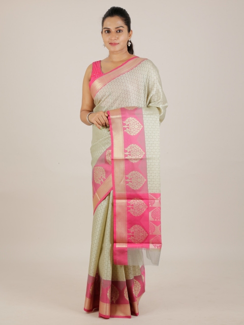 

Pothys Cream-Coloured Woven Design Saree