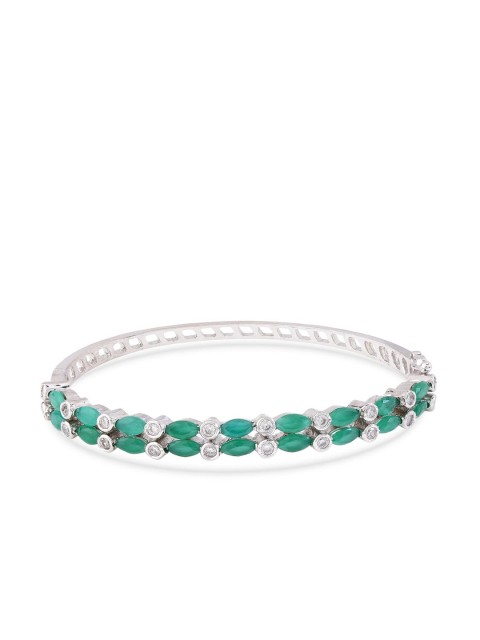 

Tistabene Silver-Toned Rhodium-Plated Bangle-Style Bracelet