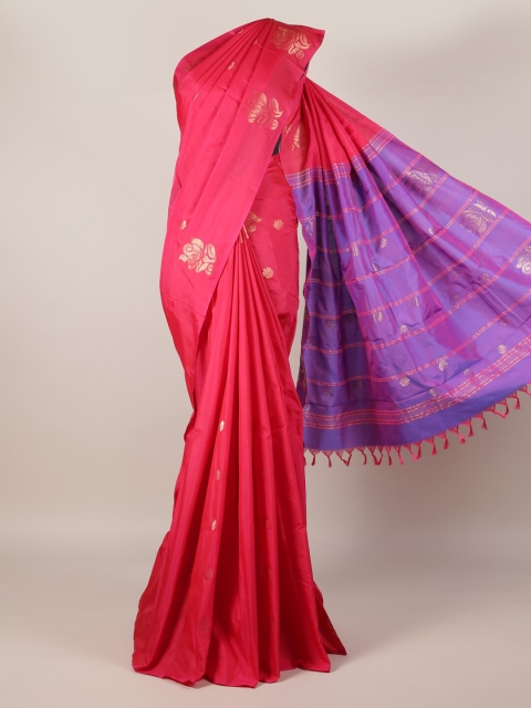 

Pothys Magenta Woven Design Art Silk Saree
