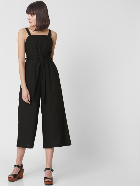 

Vero Moda Women Black Solid Playsuit