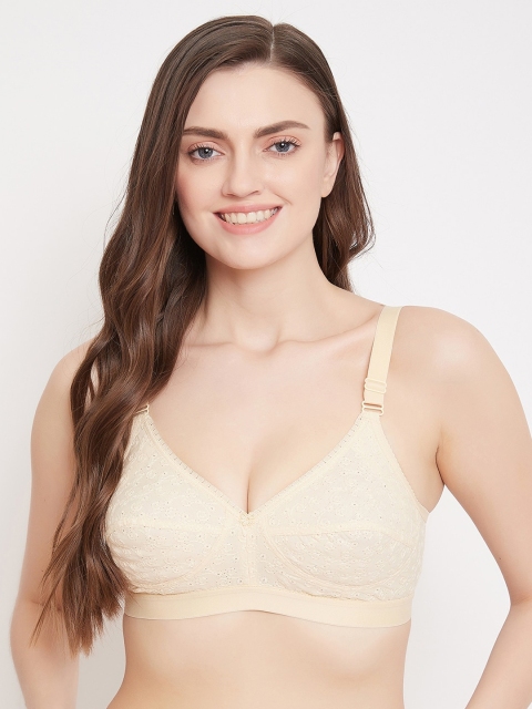 

Klassik Nude-Coloured Self Design Non-Wired Non Padded Everyday Bra