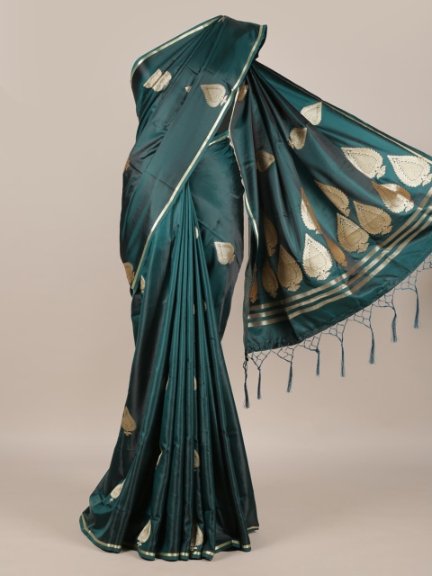 

Pothys Green Woven Design Jute Silk Saree