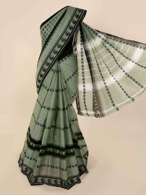 

Pothys Green Woven Design Pure Cotton Saree