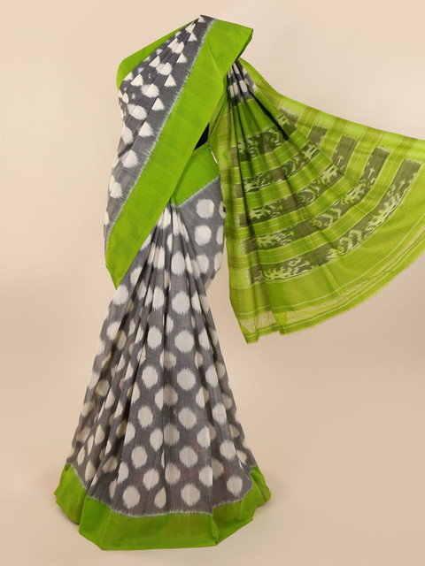 

Pothys Grey Woven Design Pure Cotton Saree