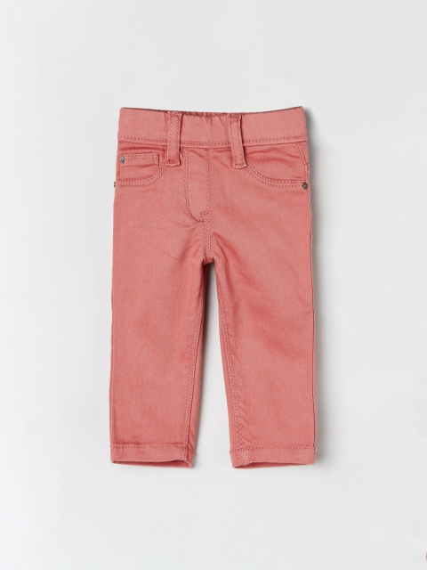 

max Girls Orange Regular Fit Solid Regular Trousers