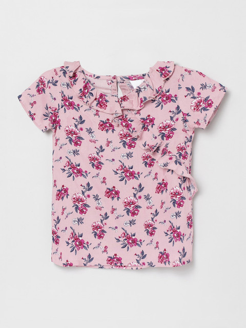 

max Girls Pink Printed Top