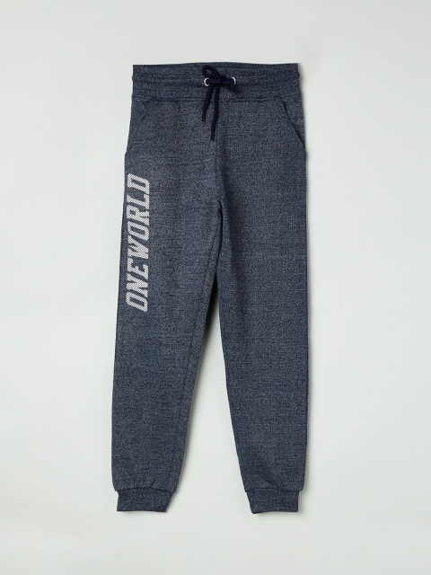 

max Boys Blue Solid Joggers