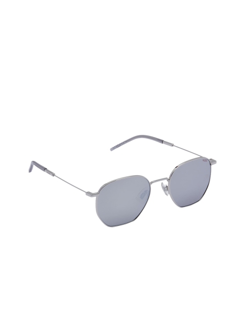 

HUGO Unisex UV Protected Oval Sunglasses HG 1060/S 010 54T4, Silver