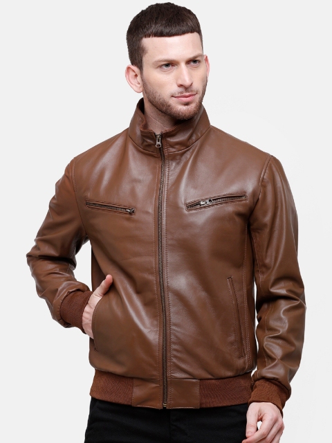 

MONOCHROME Men Brown Solid Insulator Bomber