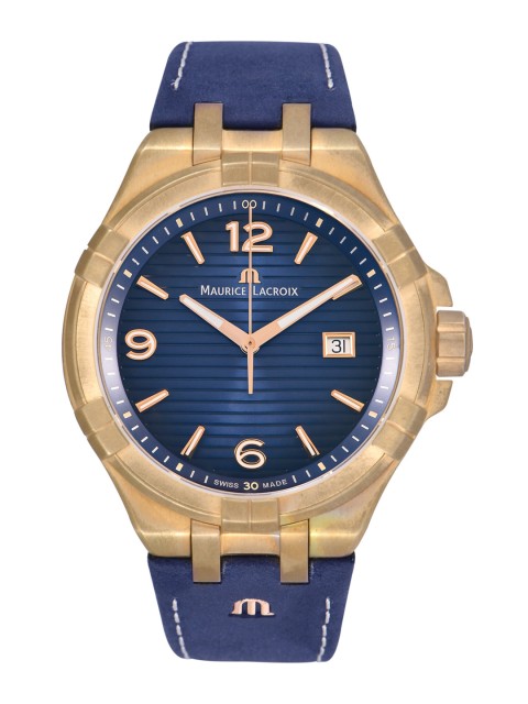 

MAURICE LACROIX Men Blue Analogue Watch AI1028-BRZ01-420-1