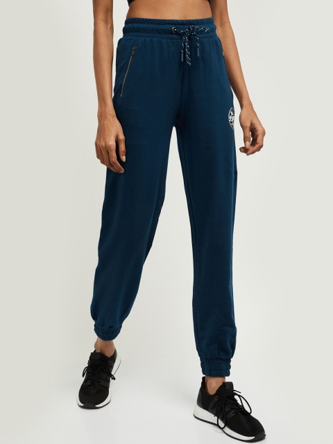 

max Women Blue Solid Joggers