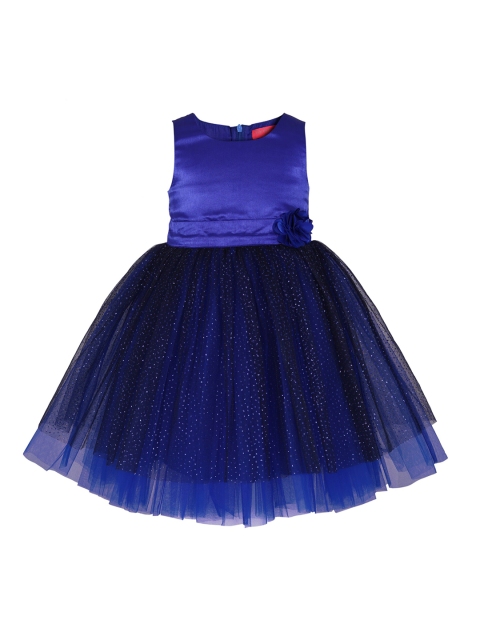 

Toy Balloon kids Girls Blue Solid Fit and Flare Dress