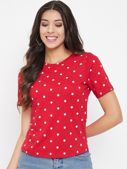 

GRITSTONES Women Red Printed Top