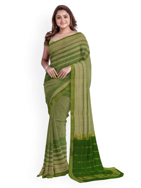 

APCO Green Solid Saree