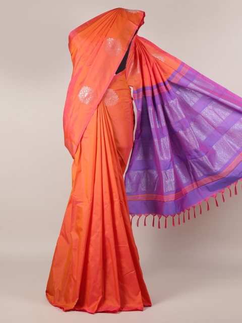 

Pothys Orange Woven Design Saree