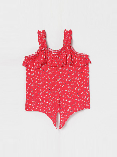 

max Girls Red Printed Top