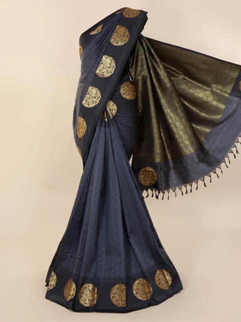 

Pothys Charcoal Printed Art Silk Saree