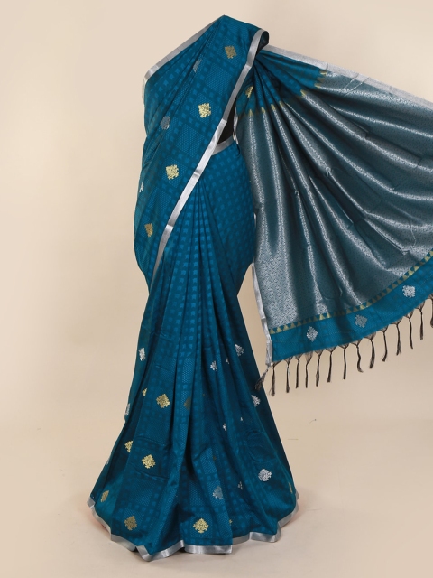

Pothys Blue Woven Design Art Silk Saree