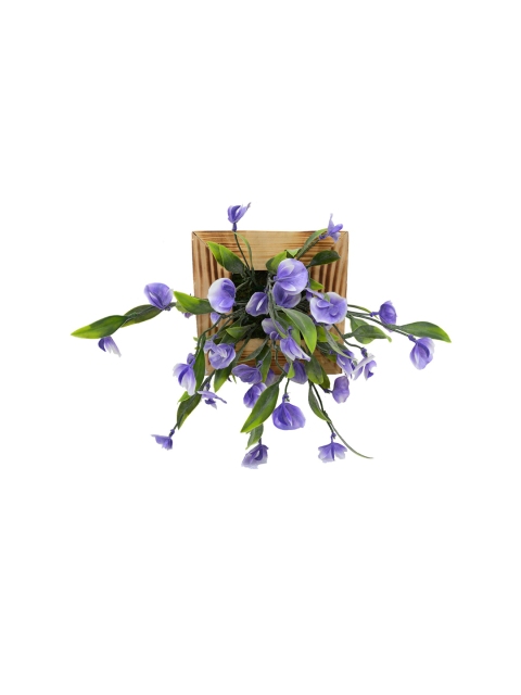 

fancy mart Green & Purple Artificial Wall Disc Plant With Hanging Panel