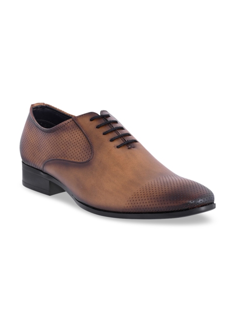 

Carlton London Men Brown Formal Oxfords