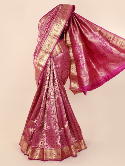 

Pothys Pink Woven Design Art Silk Saree