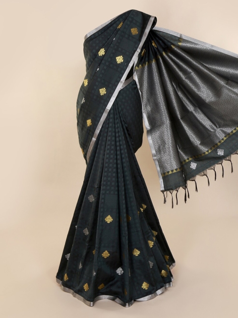 

Pothys Grey Woven Design Art Silk Saree with Jhalar Pallu