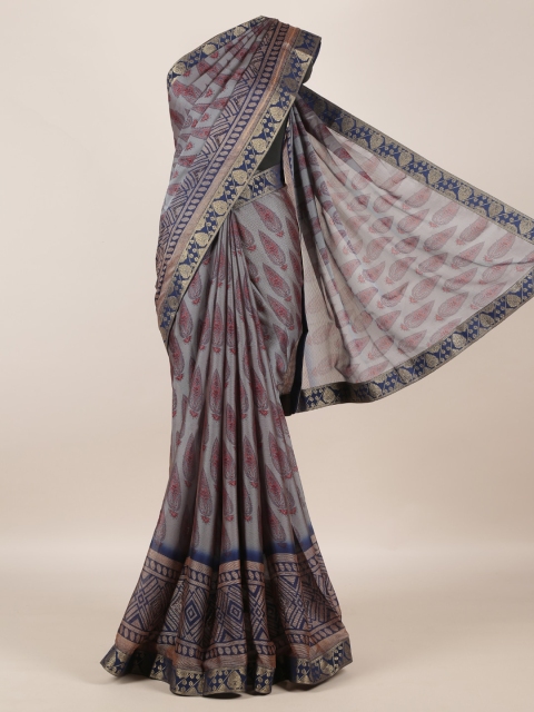 

Pothys Grey Printed Saree