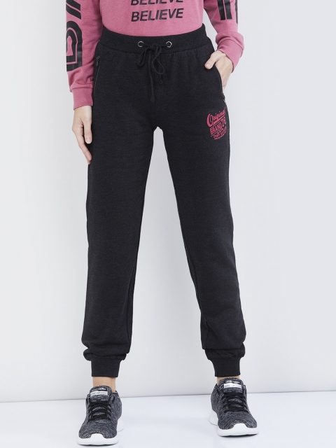 

max Women Charcoal Grey Solid Joggers