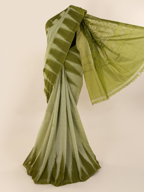 

Pothys Green Solid Pure Cotton Saree