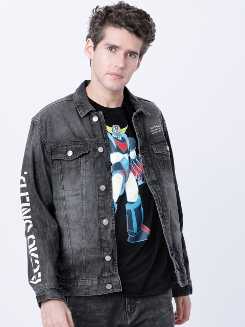 

Ecko Unltd Men Grey Printed Denim Jacket
