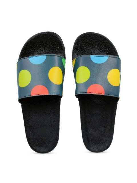 

Pampy Angel Women Blue & Yellow Printed Sliders