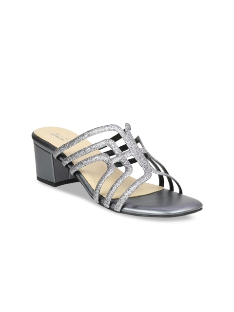 

Inc 5 Women Silver-Toned Solid Sandals