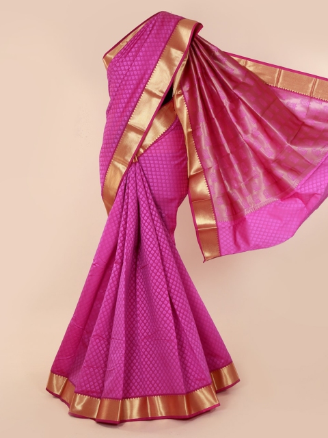 

Pothys Purple Woven Design Art Silk Saree