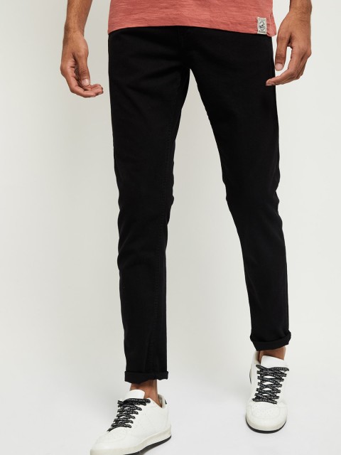 

max Men Black Skinny Fit Jeans