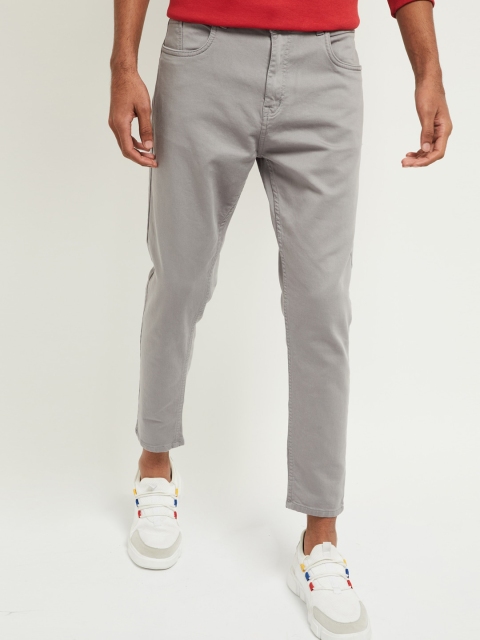 

max Men Grey Regular Fit Jeans