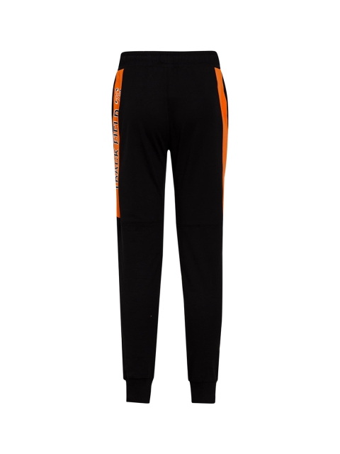 

Jockey Boys Black & Orange Solid Joggers